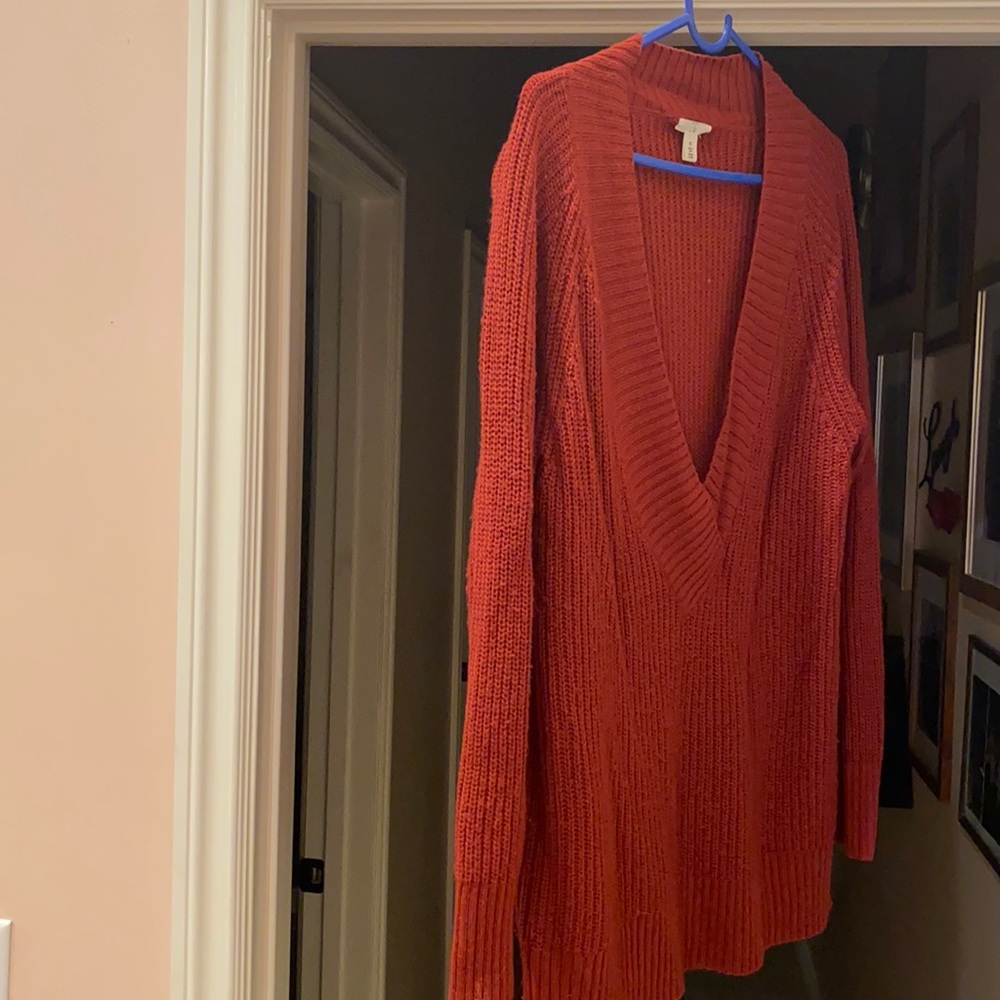Off the shoulder red knitted top, from Nordstrom size XS